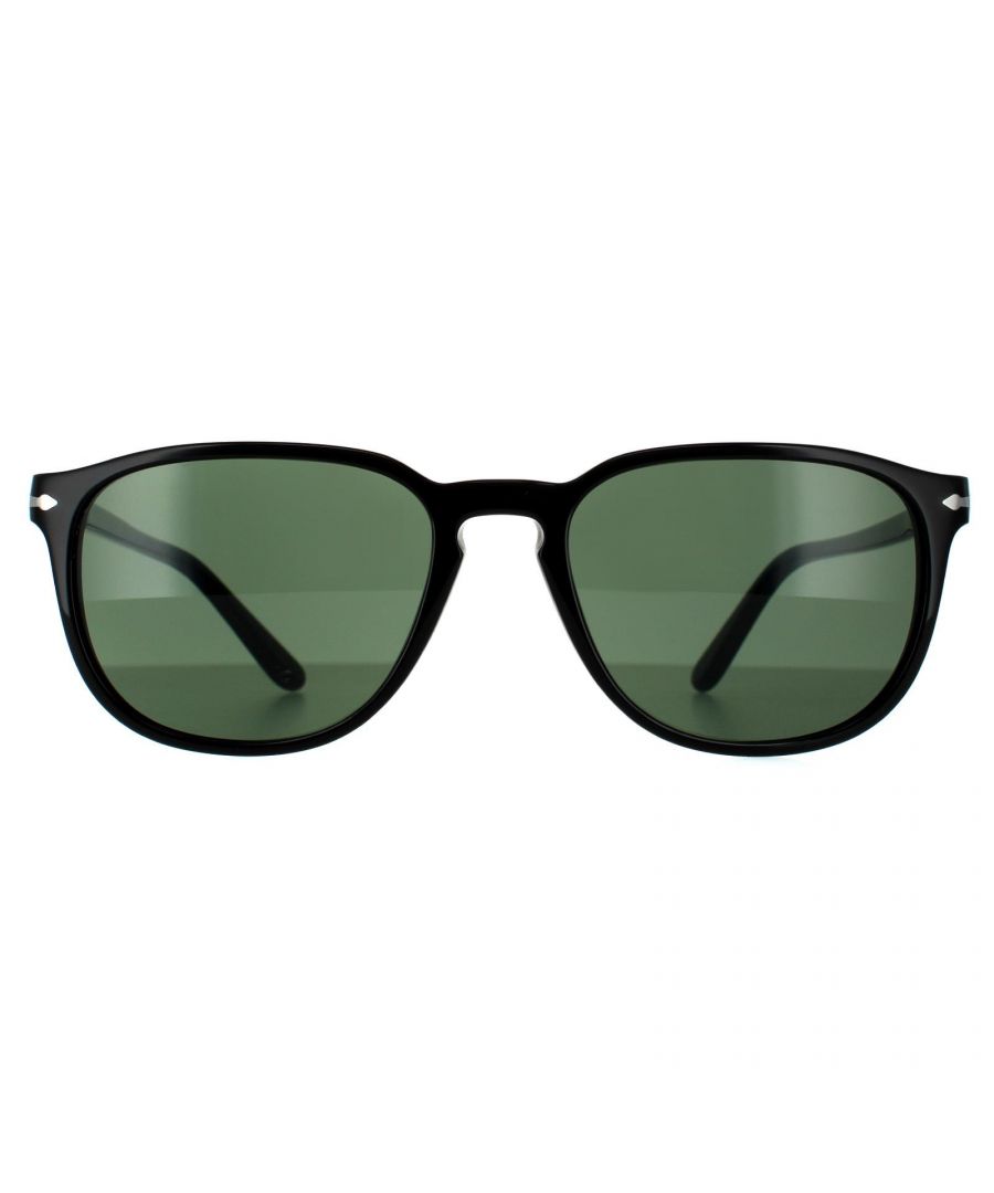 Image for Persol Square Mens Black Green  Sunglasses
