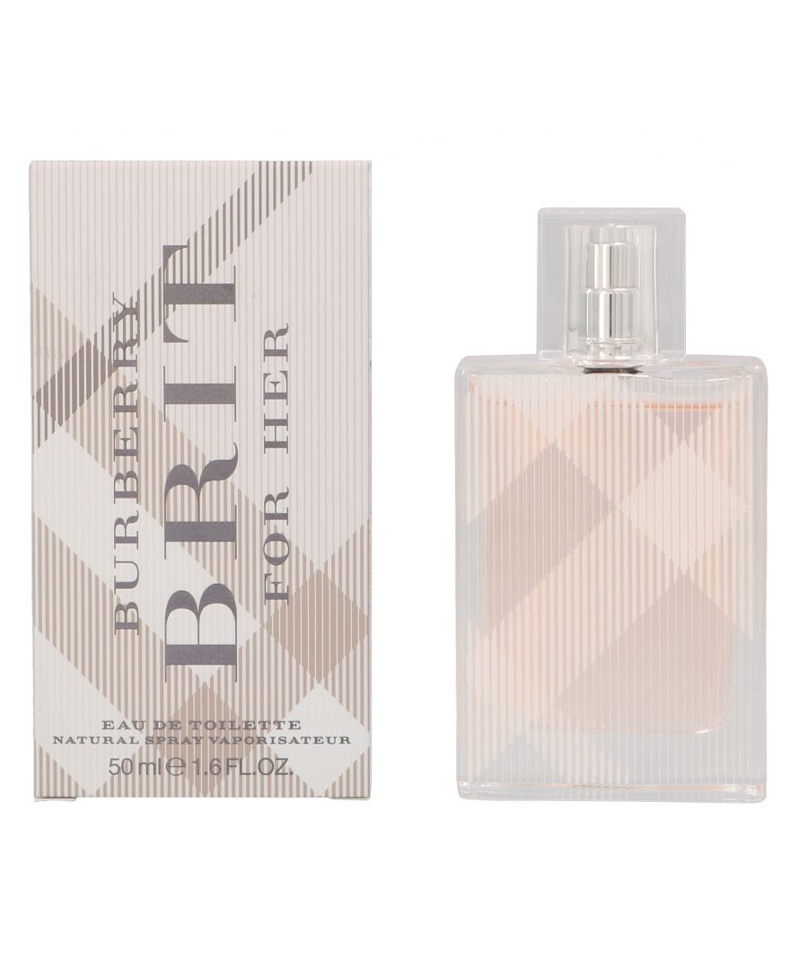 Burberry Brit is a floral fruity fragrance for women. A fragrance that keeps the tradition but with a modern sound it brings the English irony and English dignity. Top notes lime almond pear. Middle notes peony sugar candied almond. Base notes mahogany amber tonka bean vanilla. Burberry Brit was launched in 2003.