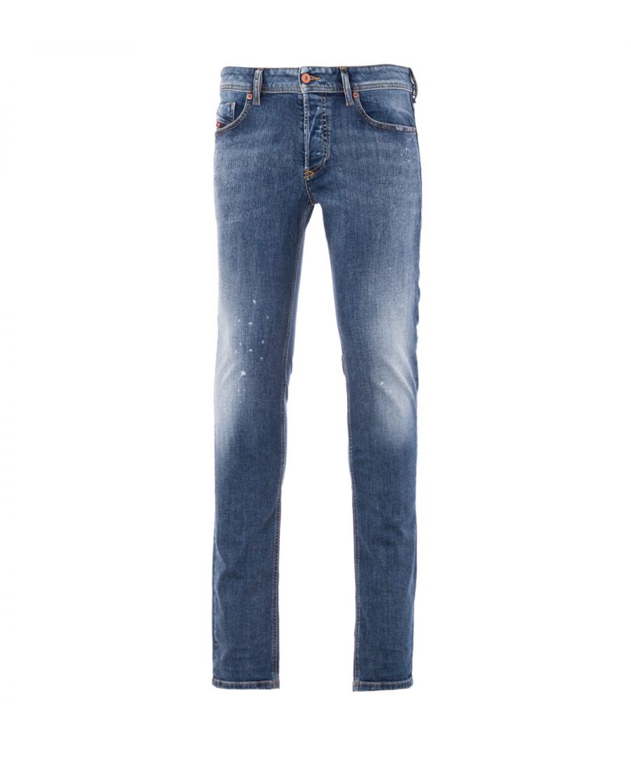 Image for Diesel Sleenker-X Skinny Fit Jeans - Medium Wash Blue