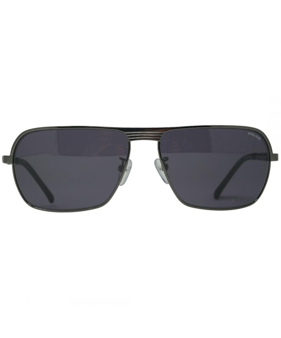 Police S8745 584F Sunglasses. Lens Width = 62mm. Nose Bridge Width = 15mm. Arm Length = 135mm. Sunglasses, Sunglasses Case, Cleaning Cloth and Care Instructions all Included. 100% Protection Against UVA & UVB Sunlight and Conform to British Standard EN 1836:2005