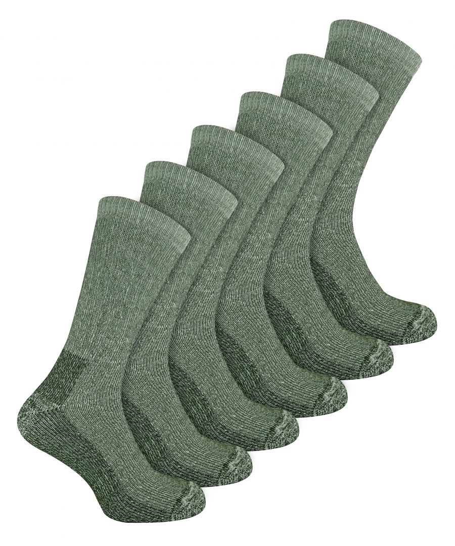 Sock Snob 6 Pair Multipack Mens Wool Socks