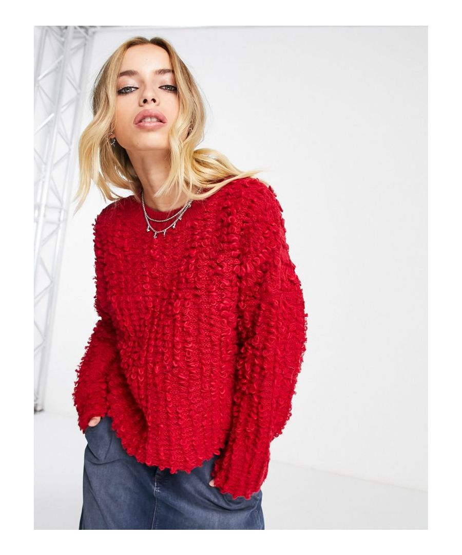 Jumpers & Cardigans by ASOS DESIGN Cosy never looked so good Looped finish Crew neck Drop shoulders Regular fit Sold By: Asos