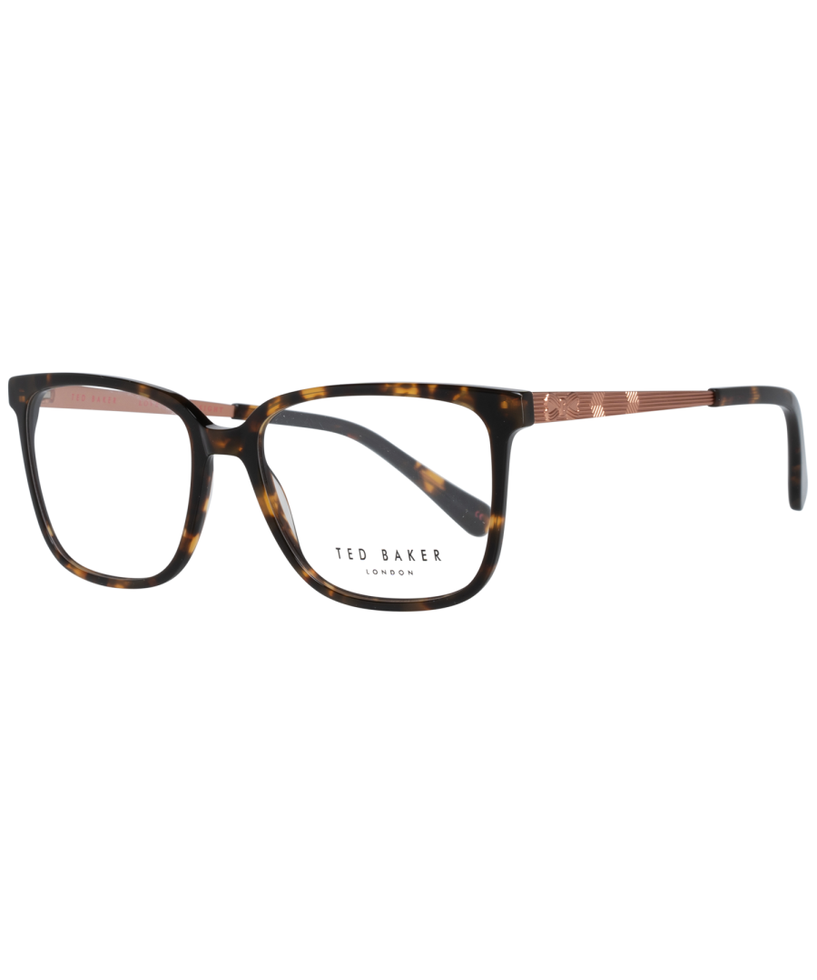 Ted Baker Rectangle Womens Dark Tortoise Glasses Frames TB9179 Linnea are a rectangle style crafted from lightweight acetate. The slender temples are engraved with Ted Baker's ribbon logo for brand authenticity