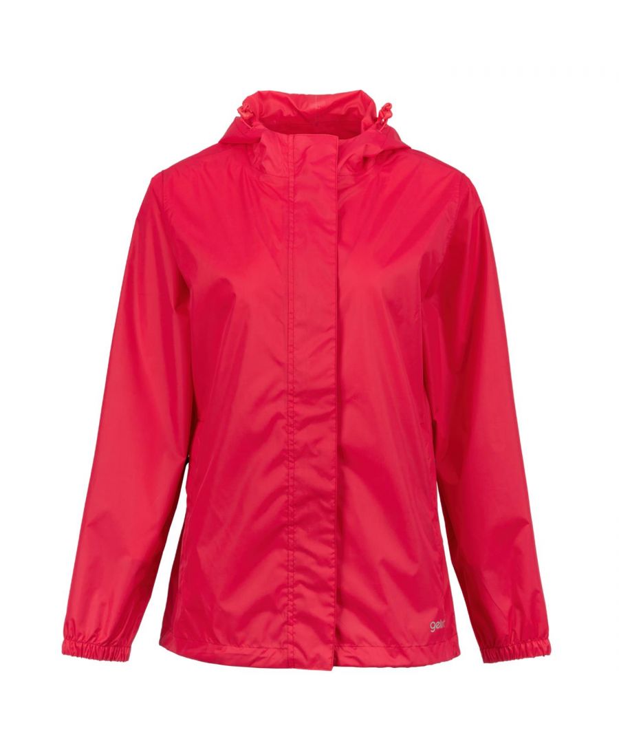 Image for Gelert Womens Ladies Packaway Jacket Outwear Coat Waterproof Full Zip Hood