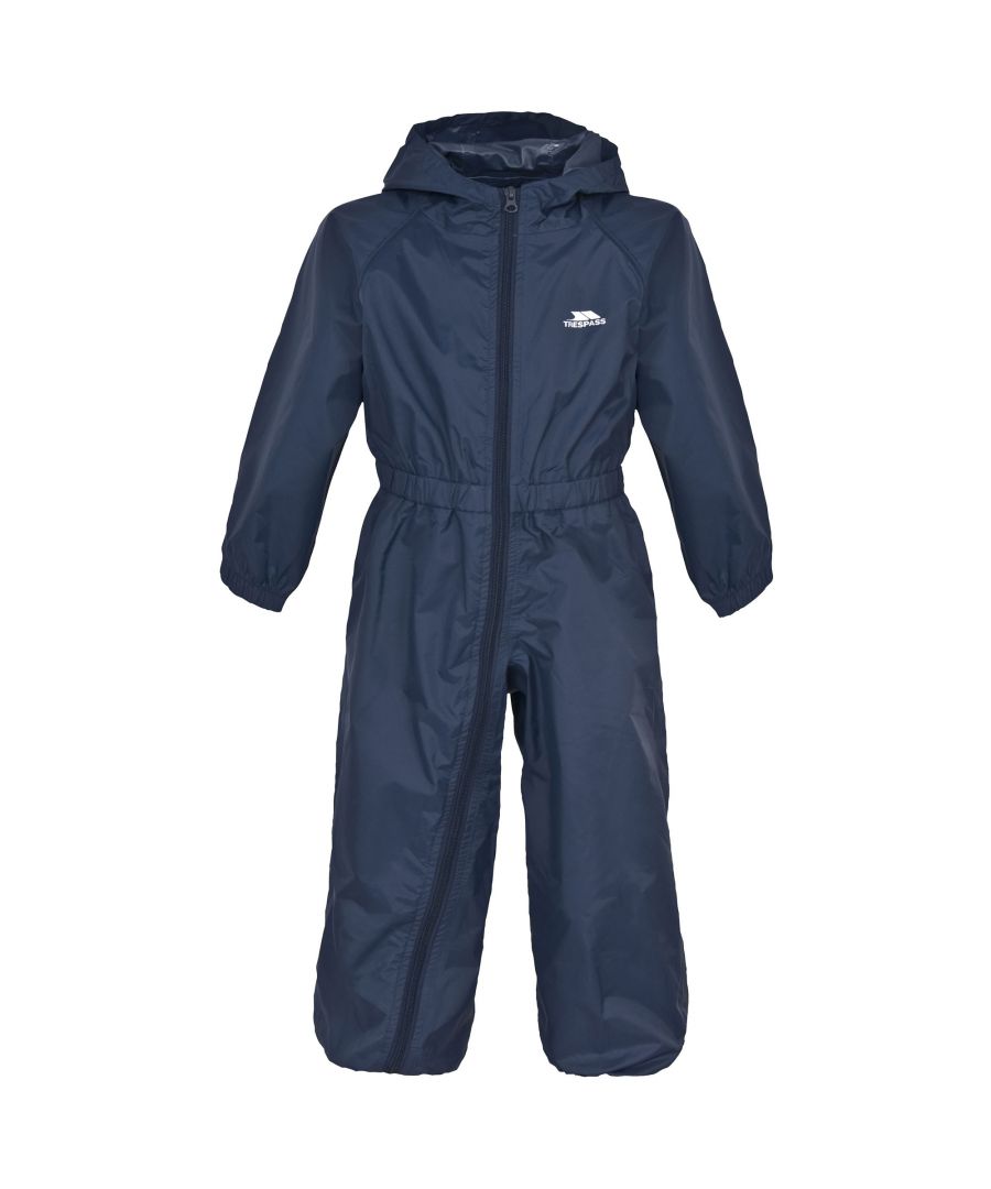 Image for Trespass Kids Unisex Dripdrop Padded Waterproof Rain Suit (Navy Blue)