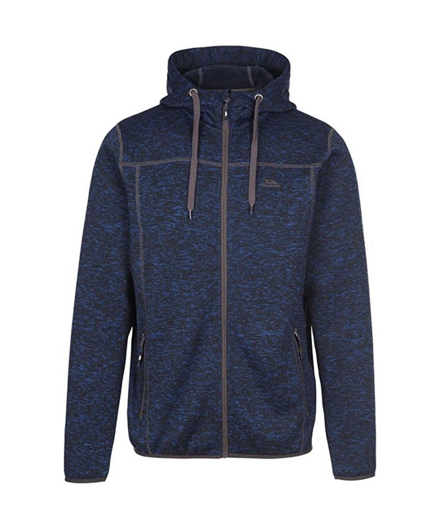 Fabric: Brushed Back, Fleece, Knitted. Design: Logo, Marl. Fabric Technology: AT300. Cover-Stitched Seams, Inner Zip Guard. Neckline: Hooded. Sleeve-Type: Long-Sleeved. Cuff: Stretch Binding. Hood Features: Drawcord, Grown On Hood. Pockets: 2 Side Pockets, Zip. Fastening: Contrast Zip. Hem: Stretch Binding.