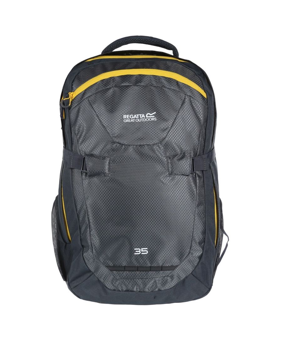 Regatta Paladen II 35L Backpack (Deep Grey/Grapefruit)