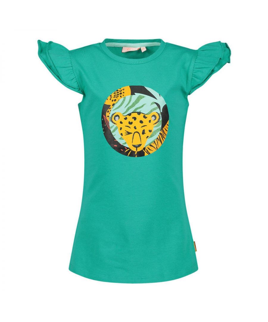 Dit T-shirt voor meisjes van Orange Stars is gemaakt van stretchkatoen en heeft een printopdruk. Het model heeft een ronde hals en korte mouwen.