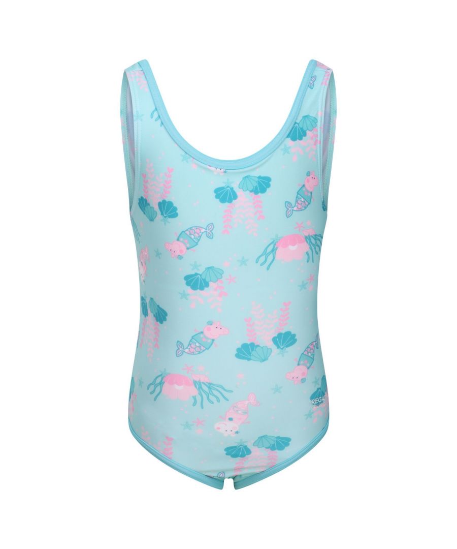 Image for Regatta Childrens/Kids Peppa Pig Splash One Piece Swimsuit (Aruba Blue)