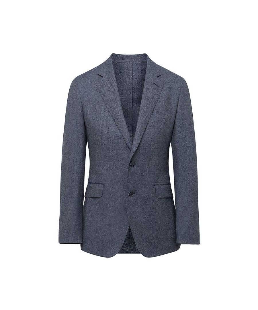 Image for Men's Hackett, Brushed Birdseye Jacket in Blue