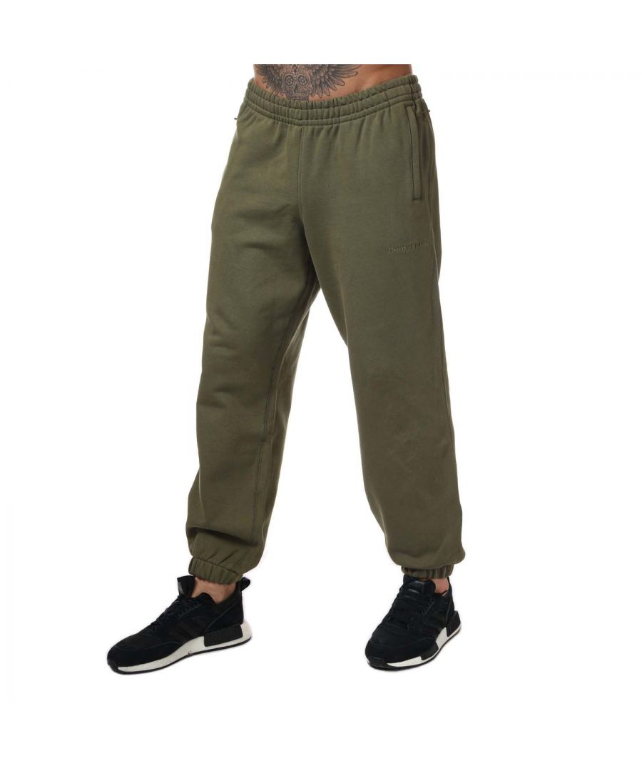 adidas Originals Mens Pharrell Williams Basics Sweat Pants in olive Cotton - Size Large