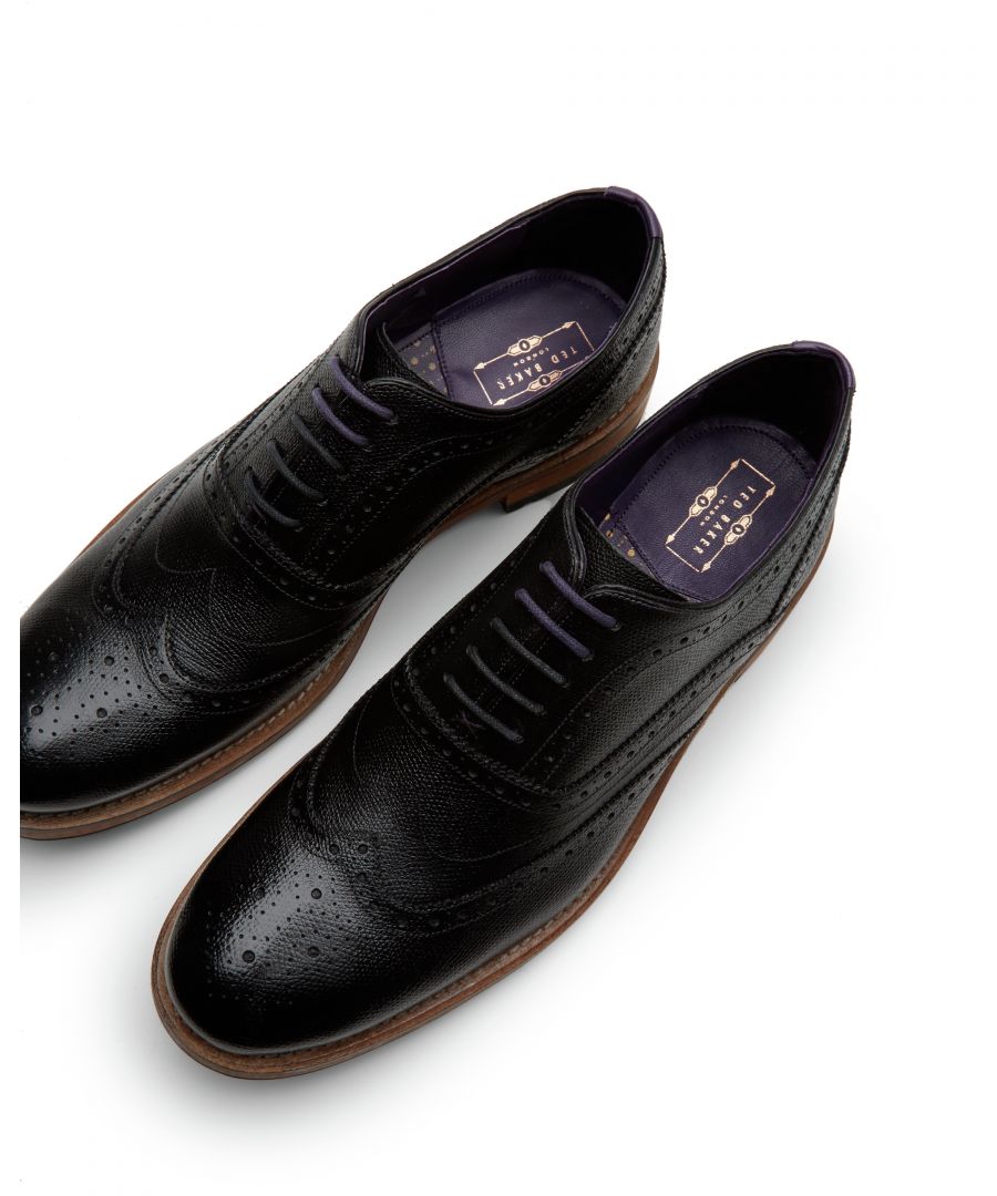 Image for Ted Baker Guri8 Leather Oxford Brogue, Black