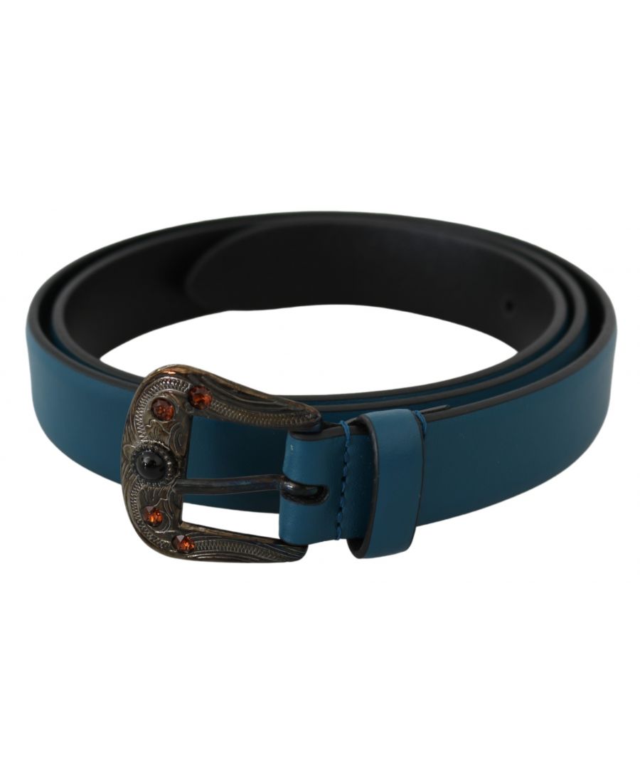 Dolce & ; Gabbana Belt Gorgeous brand new with tags, 100% Authentic Dolce & ; Gabbana Belt Material : Leather Color : Blue Buckle : Gold metal, crystal embellished Gender : Women Made in Italy