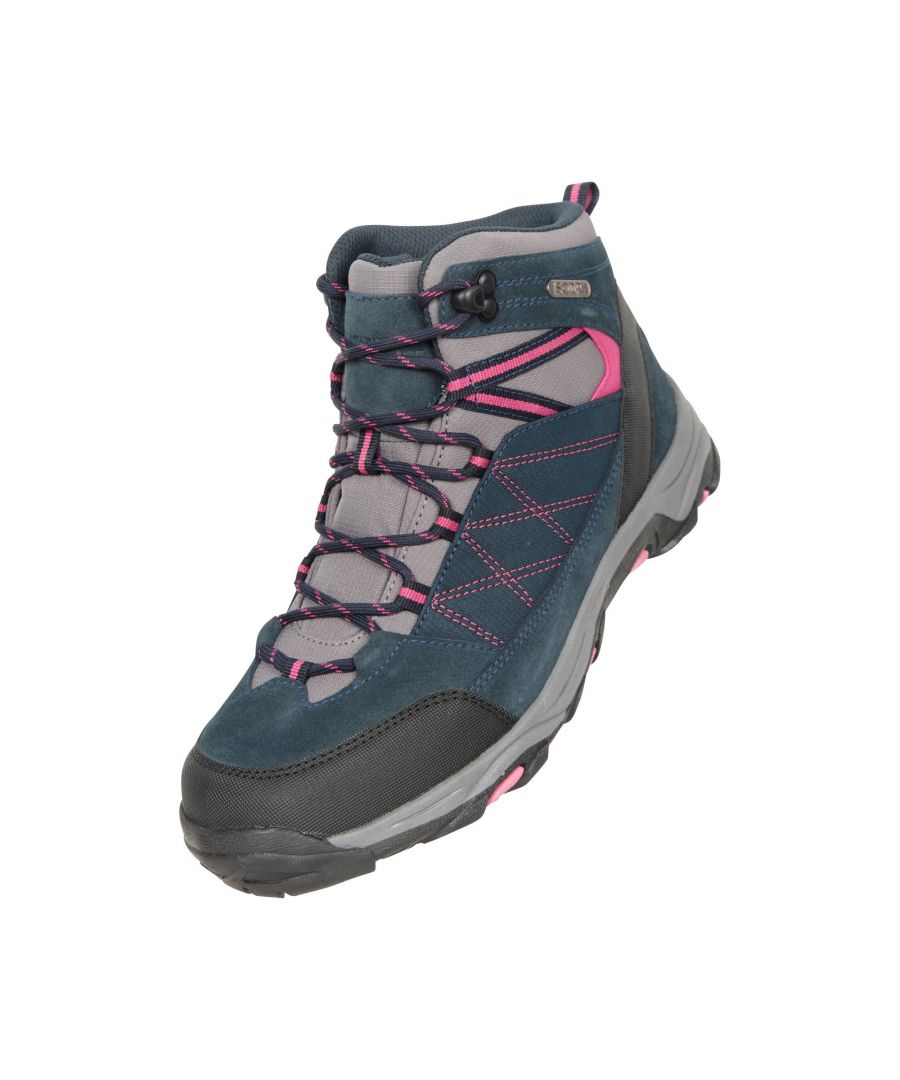 Mountain Warehouse Womens/Ladies Rapid Suede Waterproof Walking Boots (Navy) - Size UK 4