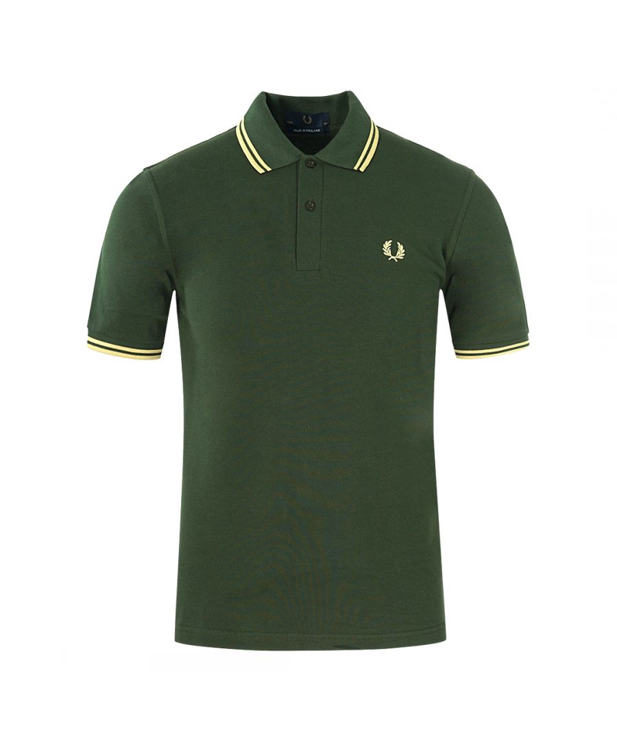 Image for Fred Perry Twin Tipped M12 601 Green Polo Shirt