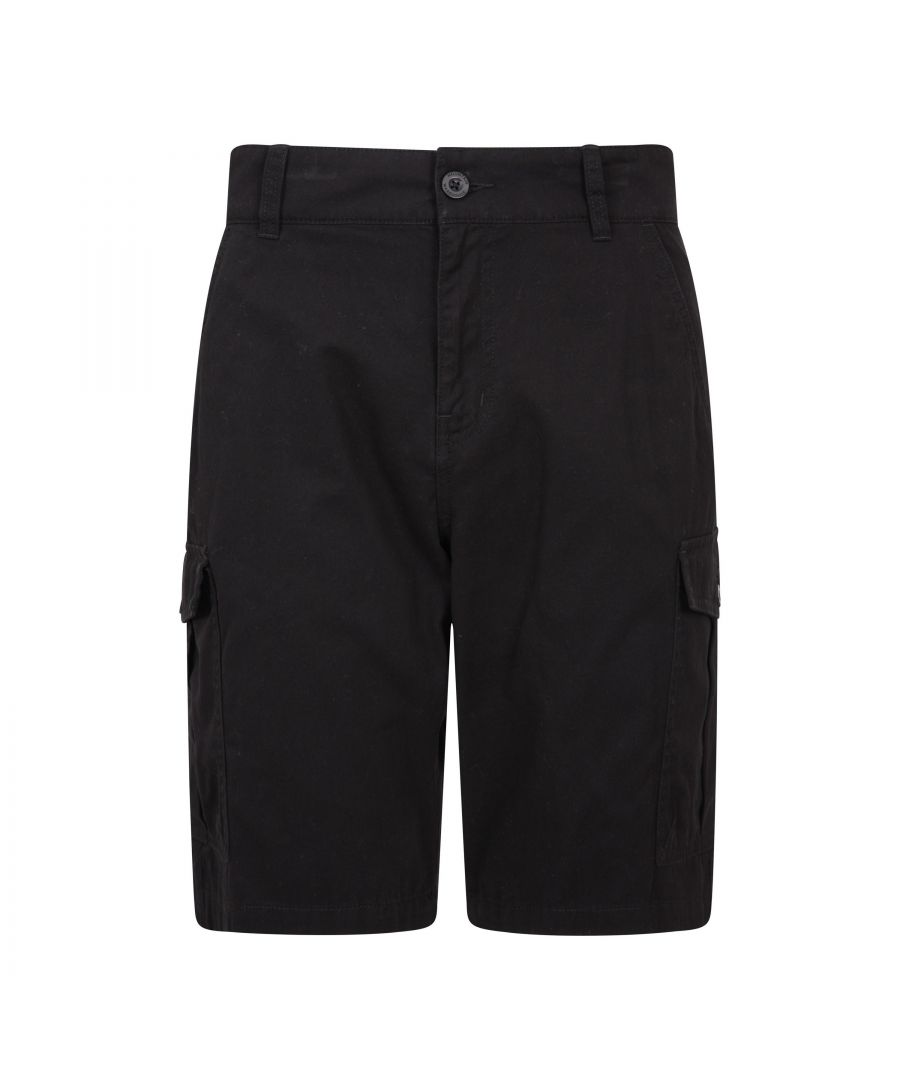 Mountain Warehouse Mens Lakeside Cargo Shorts (Black) - Size 36 (Waist)