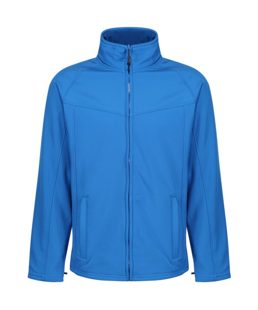 Regatta Uproar Mens Softshell Wind Resistant Fleece Jacket - Blue - Size X-Large