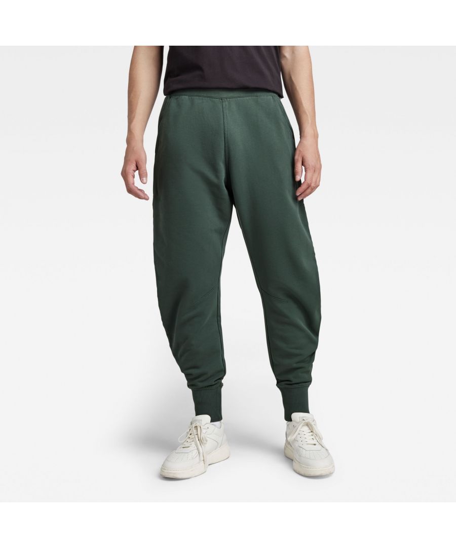 G Star Raw Mens G-Star RAW Garment Dyed Oversized Sweatpants - Green Cotton - Size Medium