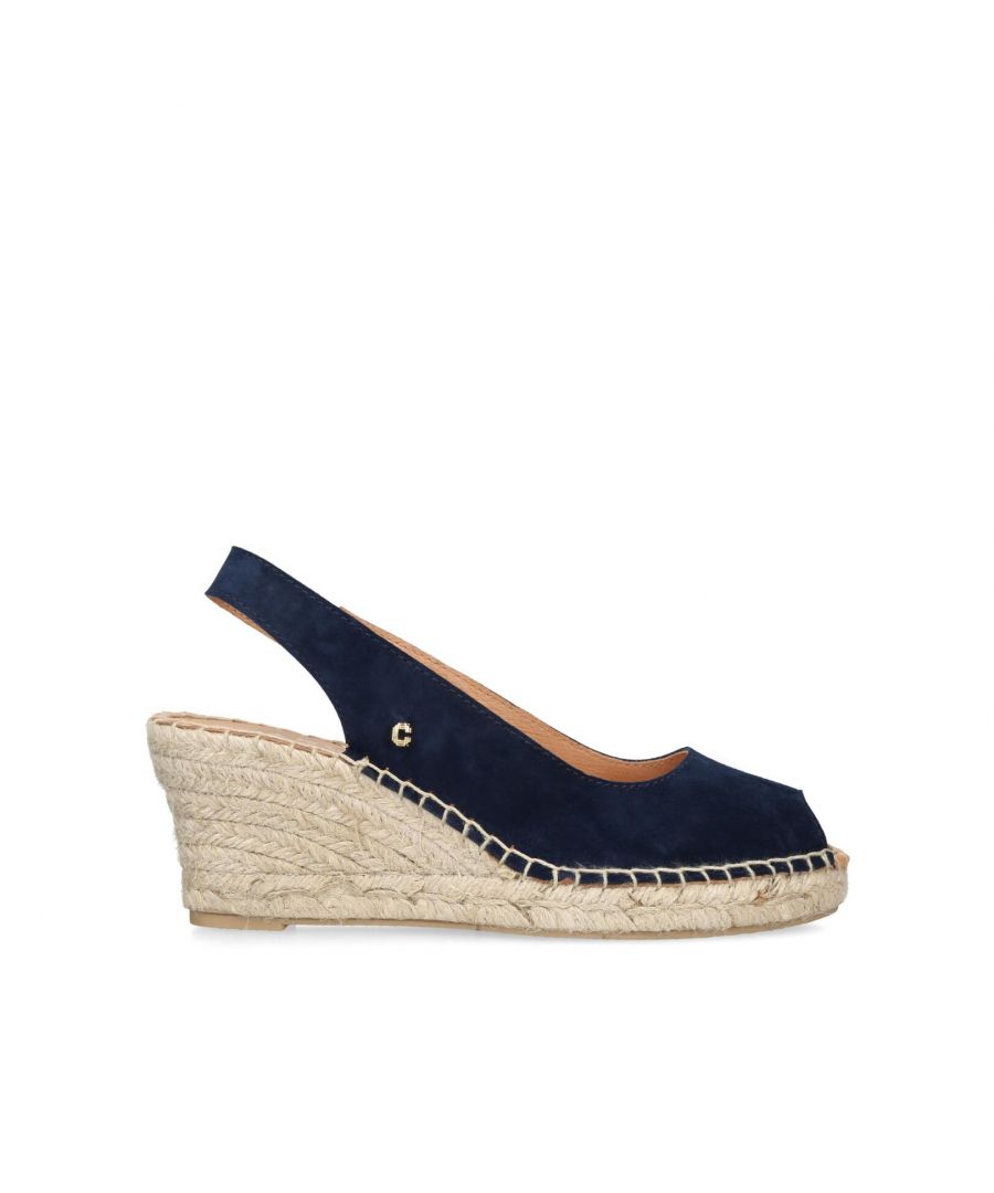 Carvela Womens Suede Sharon 2 Espadrilles - Navy - Size UK 5