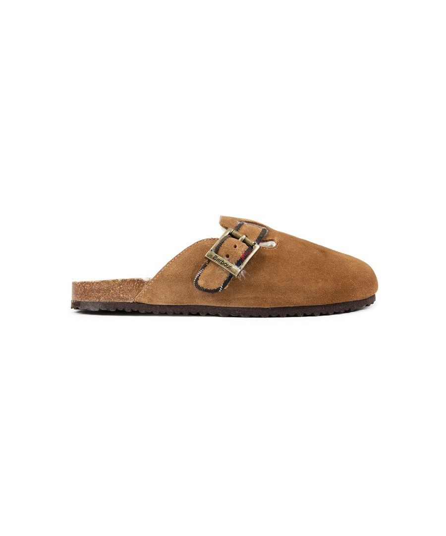 Barbour Womens Lydia Slippers - Brown Suede - Size UK 4