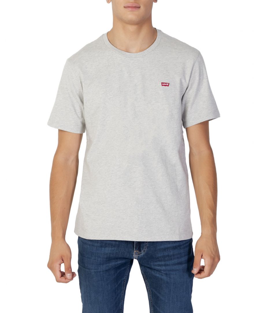 Short sleeve t-shirt, crew neck, logo Cotton