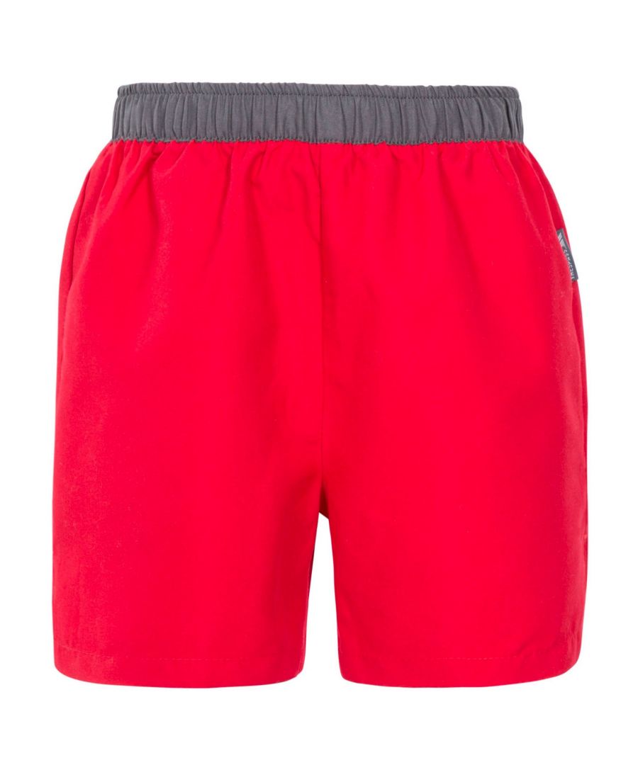 100% Polyester. Elastic waistband. Contrast waistband. Inner mesh pant. Trespass Childrens Waist Sizing (approx): 2-3 Years - 20in/50.5cm, 3-4 Years - 21in/53cm, 5-6 Years - 22in/56cm, 7-8 Years - 23in/58.5cm, 9-10 Years - 24in/61cm, 11-12 Years - 26in/66cm.