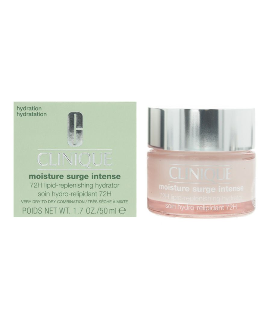 Clinique Moisture Surge 72 Hour Auto Replenishing Hydrator gives an immediate moisture boost and plumps up the skin`s resistance to fine, dry lines. The Moisture Surge formula is light weight and is absorbed quickly, soothes dry skin leaving it feeling smoother and softer. Suitable for all skin types