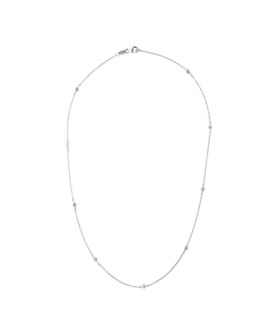 Image for DIADEMA - Necklace Tiffany's - 9 Diamonds - White Gold