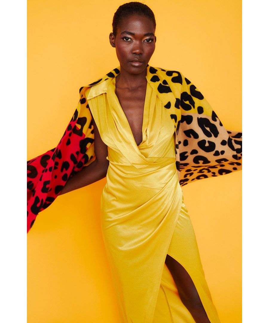Image for Animal Print Cashmere & Silk Blend Leopard Print Wrap