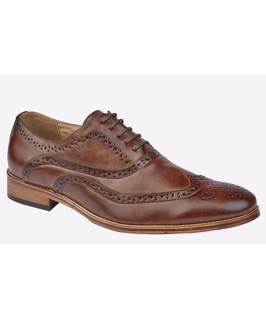 Goor Akron Brogues Mens - Brown - Size UK 12