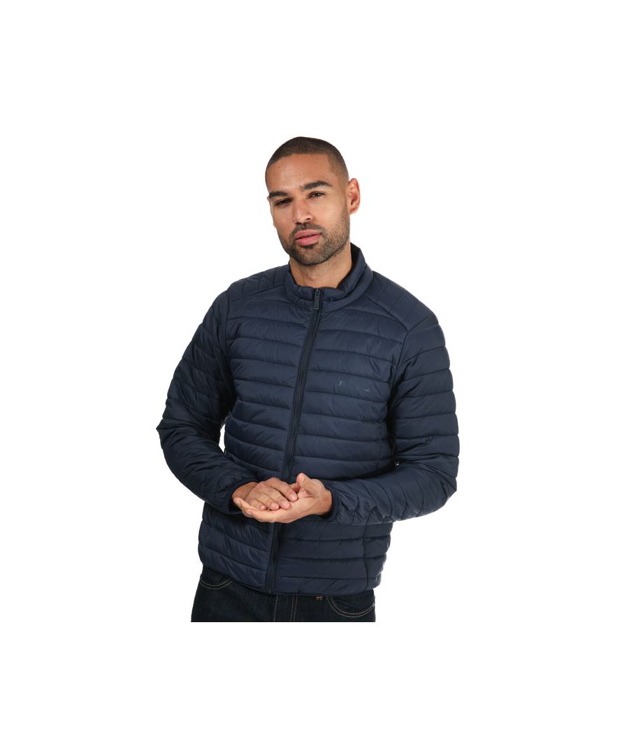 Mens Ben Sherman Lightweight Padded Funnel Neck Jacket in navy.- Funnel neck.- Full zip fastening.- Two zip pockets.- Quilted.- Lightweight  versatile feel.- Plain cuffs.- Single breasted.- Classic fit.- Shell: 100% Nylon. Lining: 100% Nylon. Sleeve Lining: 100% Nylon. Wadding: 100% Polyester. Machine washable. - Ref: 0067473036