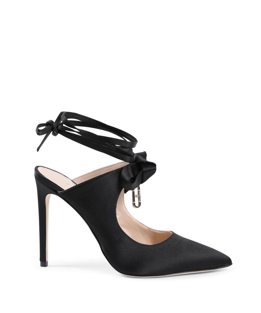Dee Ocleppo Womens Dominic Mule - Satin Black - Size UK 4