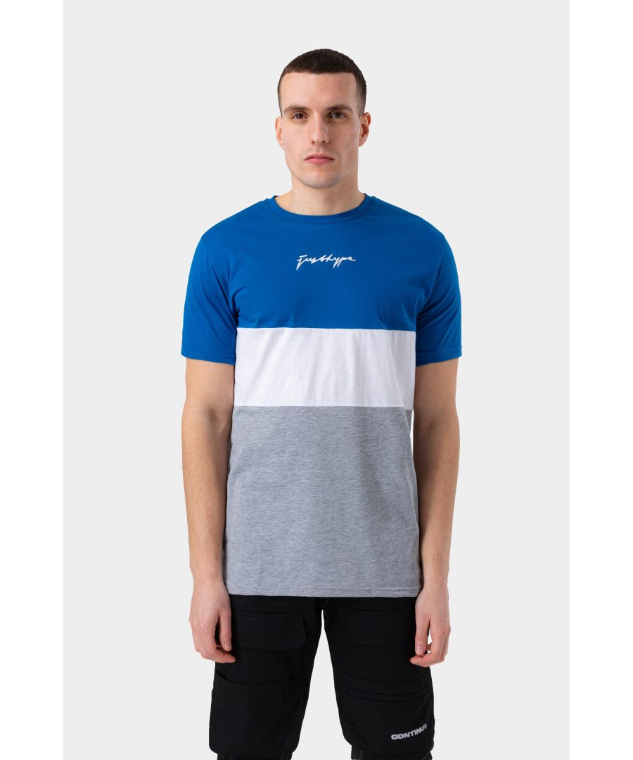 Meet the perfect tee to add to your everyday rotation, the HYPE. Men’s Blue Enderby Scribble T-Shirt. Available in sizes XXS to XXL, boasting a supreme amount of comfort with a 100% Cotton fabric base. Featuring cut and sew panels in a blue, white and grey colour palette and finished with the HYPE. script logo embroidered across the front in contrasting white. Wear with the matching Blue Enderby Scribble T-Shirt and a pair of HYPE. joggers to complete the look. Machine washable.