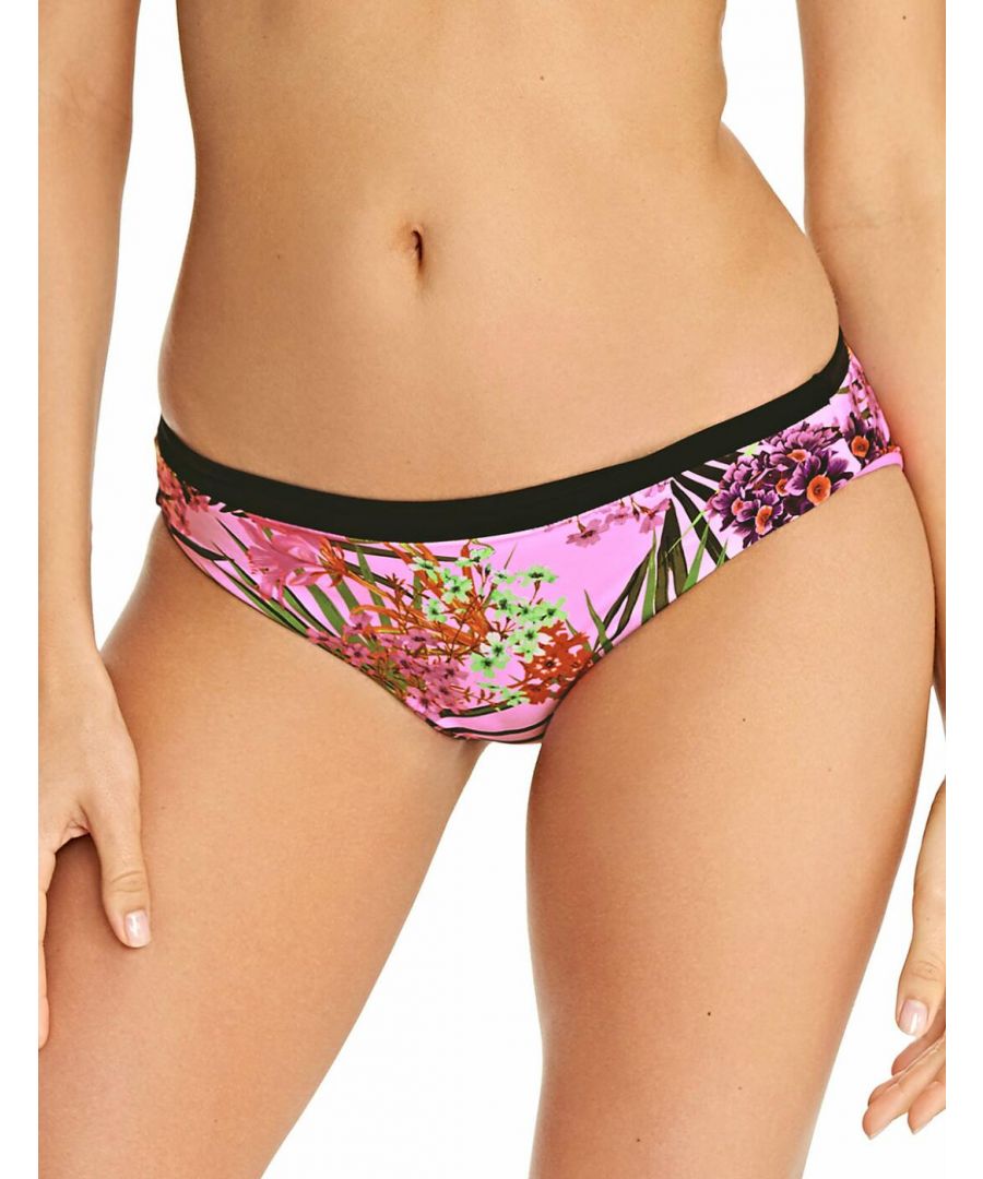 Freya Womens Lost In Paradise Reversible Bikini Brief Pink - Size Large