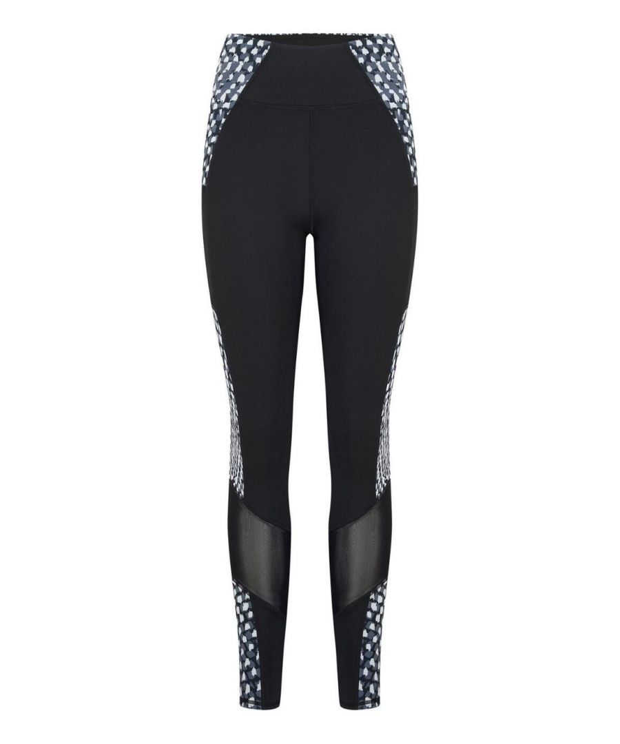 The Energy sports legging from Pour Moi boasts a flattering high waist that gently supports your core during your workout. The contrasting light panels slim the waist and frame your rear. Mesh panels on the calves keep you cool during your session. Crafted from sweat-wicking fabrics keep you feeling fresh and comfortable no matter how intense the workout may get. If you are usually between sizes we recommend sizing up on this item. Get the full athleisure look and team with the matching tops from the Energy range.\n\nHigh waisted for a flattering look and light support\nMesh panels keep you cool during your workout\nSweat-wicking fabrics keep you feeling fresh\nCountry of origin: China\nComposition: 85% Polyester | 15% Elastane\n\nListed in UK sizes