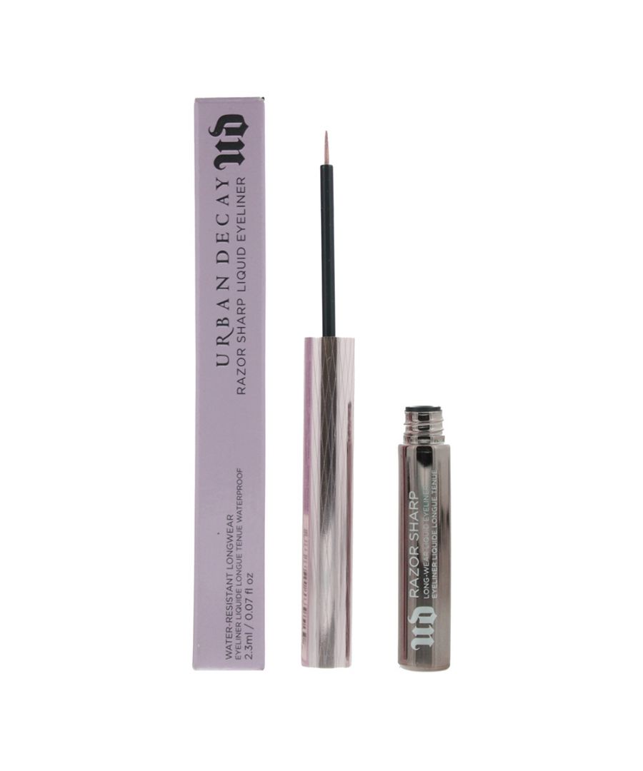 Urban Decay Razor Sharp is a precise, waterproof eyeliner that glides on easily allowing for anything from dose of sparkle to ready to party looks. This long lasting formula combines with intense shine and rapid drying for easy application. Comes in a variety of colours.