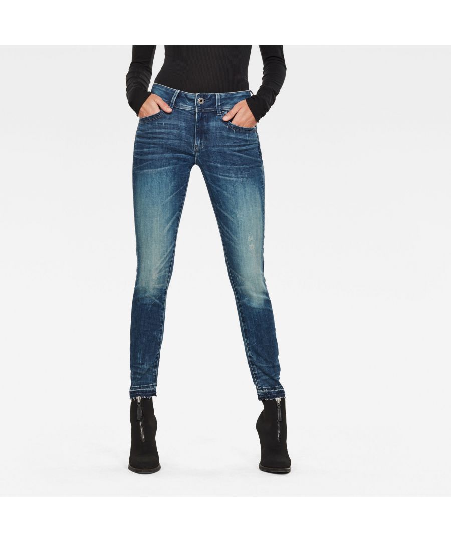 Image for G-Star RAW Lynn Mid Skinny Ripped Edge Ankle Jeans