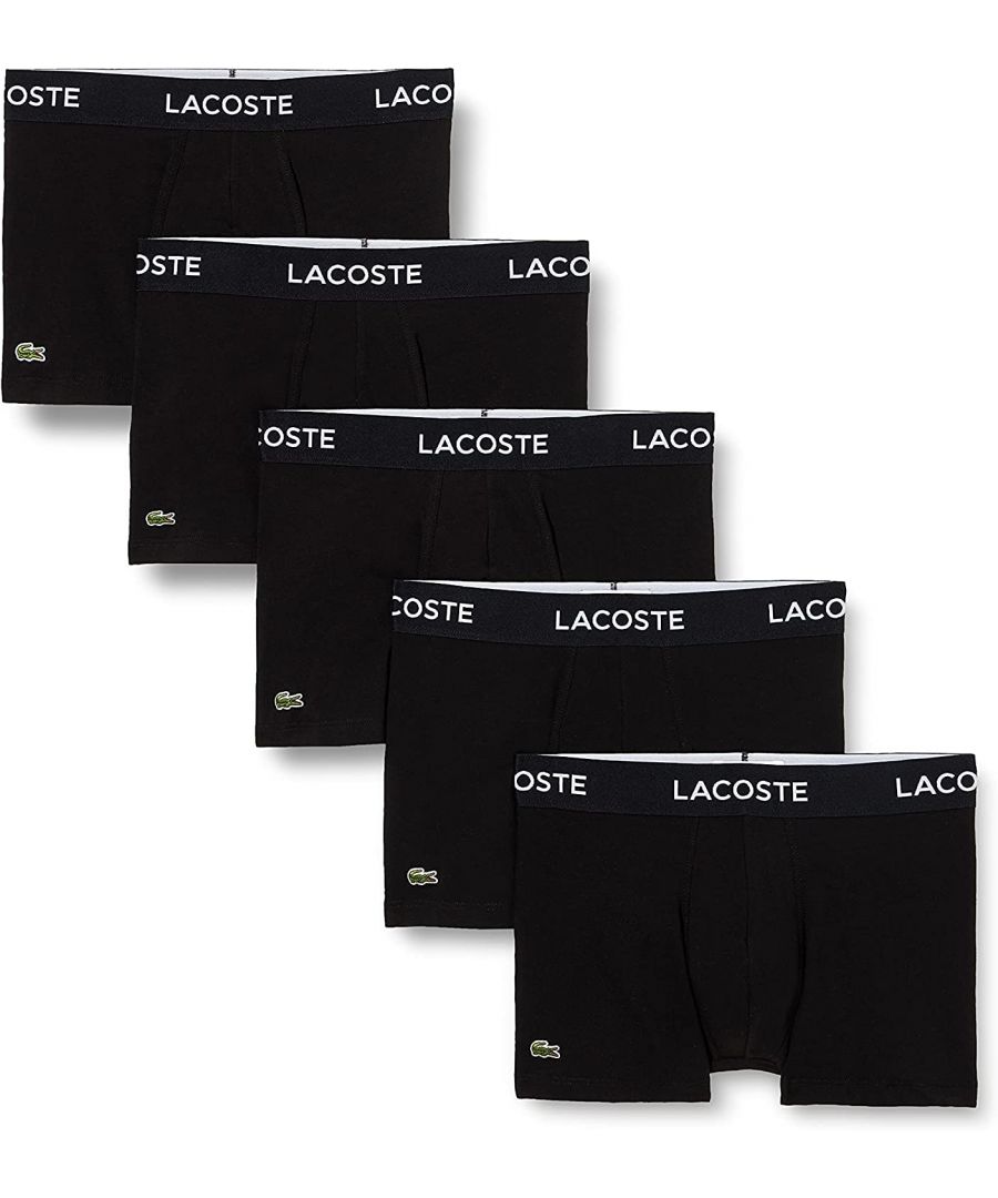 lacoste mens boxershorts - black cotton - size small