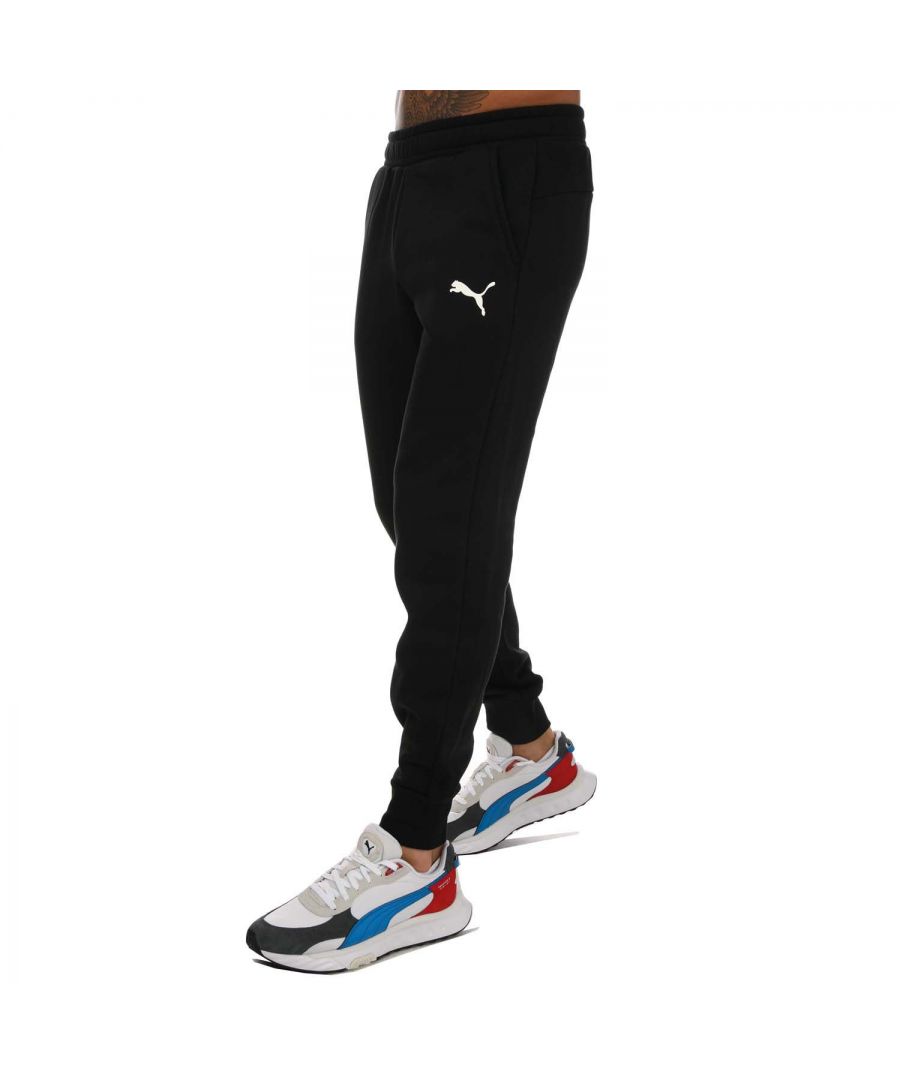Puma Essentials joggingbroek met logo voor heren, zwart