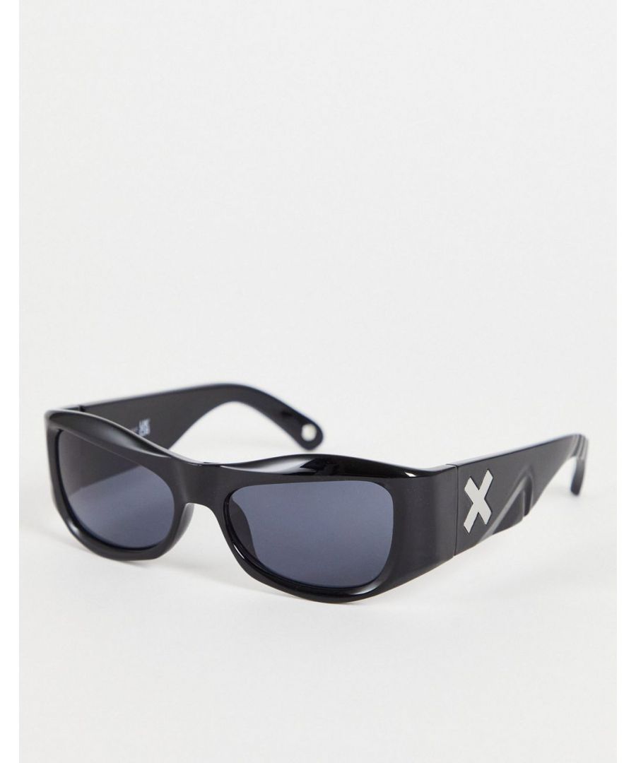 Accessories by Collusion Exclusive to ASOS Square frames Moulded nose pads Dark-tinted lenses Branded arms  Sold By: Asos