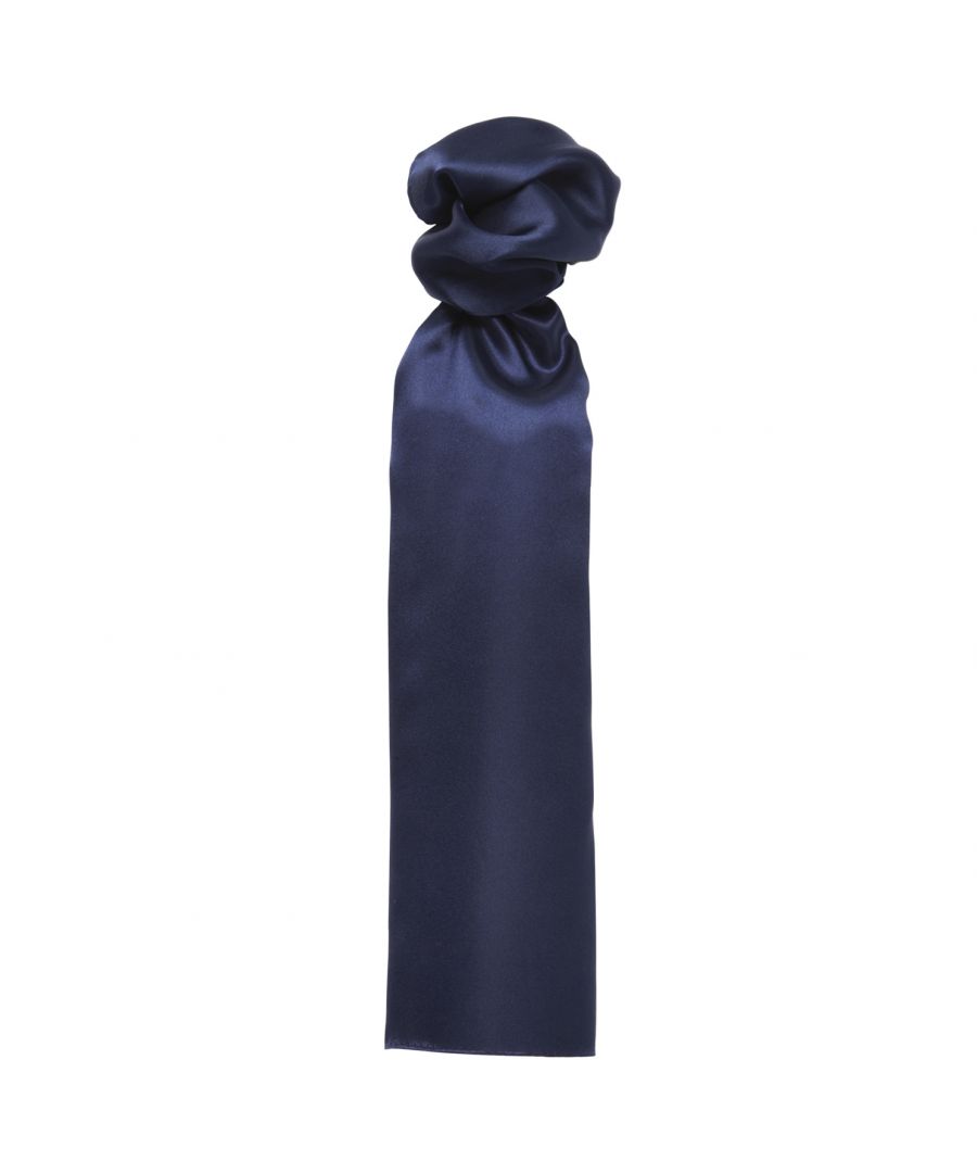 Premier Scarf - Ladies/Womens Plain Business (Navy) - One Size