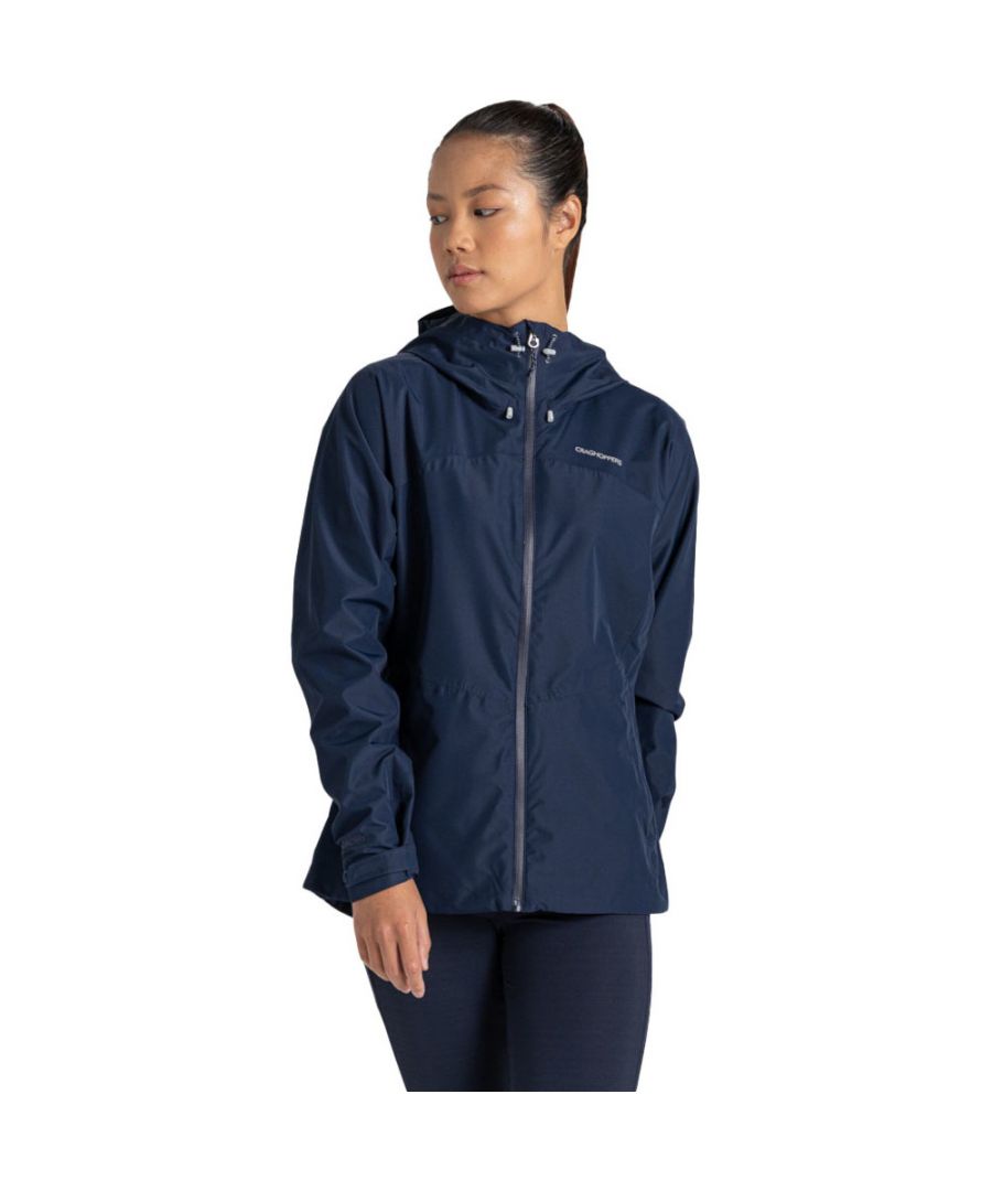 Craghoppers Womens Sariah Waterproof Breathable Coat - Navy - Size 10 Uk