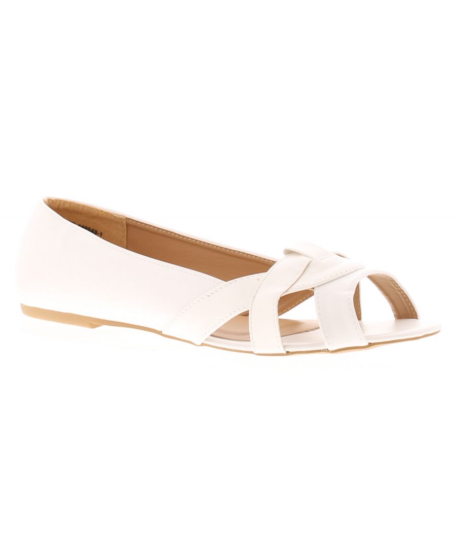 Platino Looker Womens Flat Shoes White | Platino