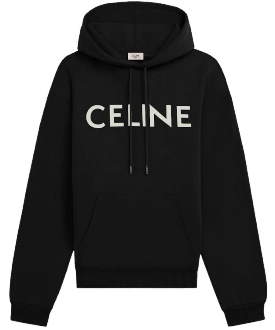 CELINE HOMME's hoodie is printed with the brand name, plain and simple. It's made from cotton-jersey for a relaxed fit, but size up for the bagginess the brand is known for.\n\nFits true to size\nThis hoodie is designed for a loose fit\nMid-weight