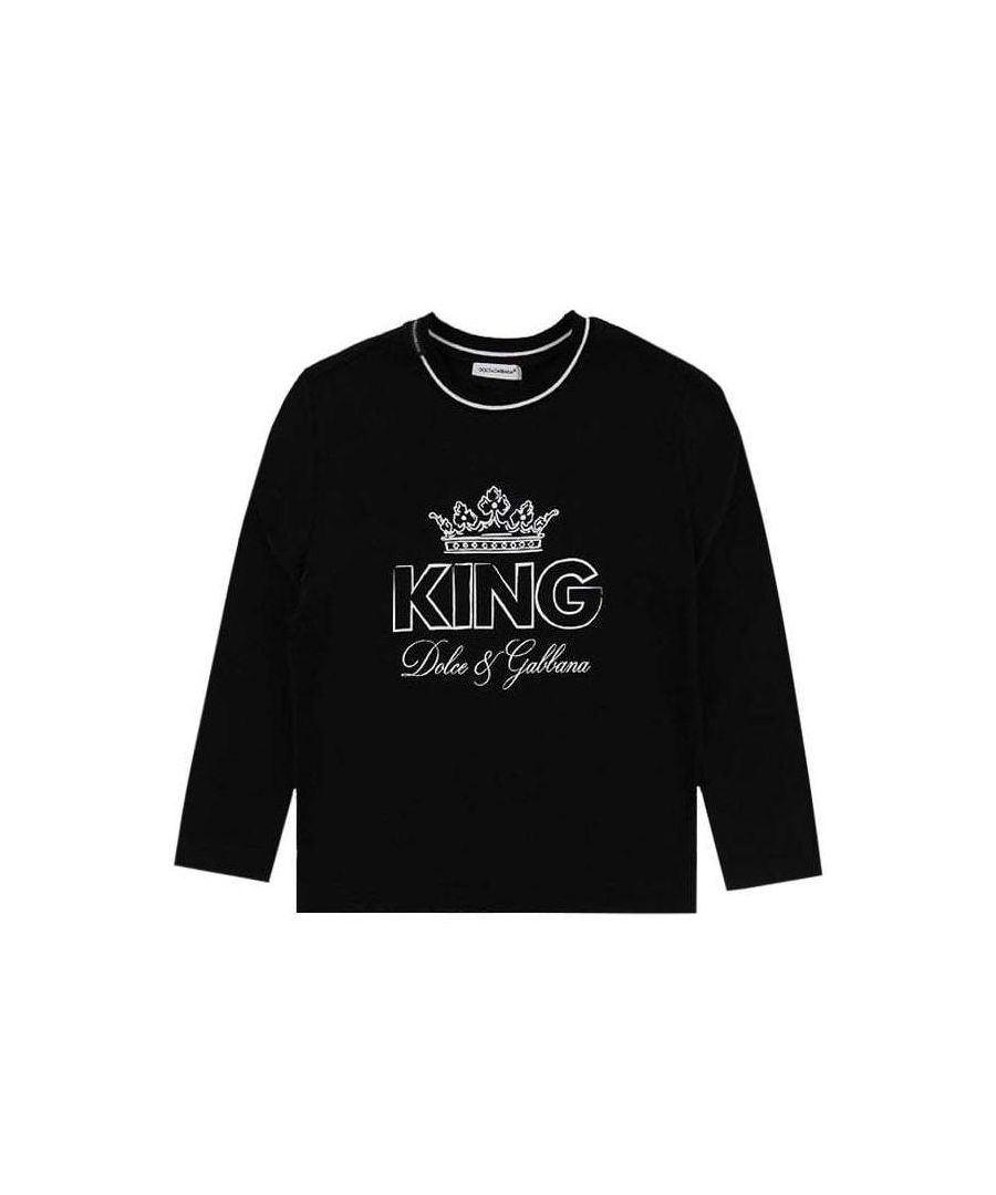 Image for Dolce & Gabbana Boys King T-shirt Black