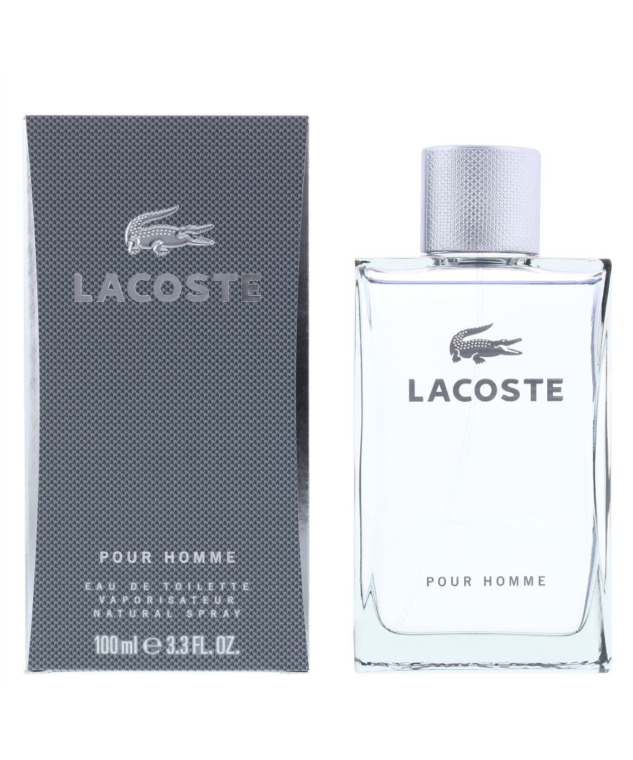 Lacoste design house launched Lacoste Pour Homme in 2002 as a woody aromatic fragrance for men. Lacoste Pour Homme notes consist of grapefruit plum apple bergamot cinnamon pink pepper juniper cardamom labdanum sandalwood musk vanilla rum and cedar.