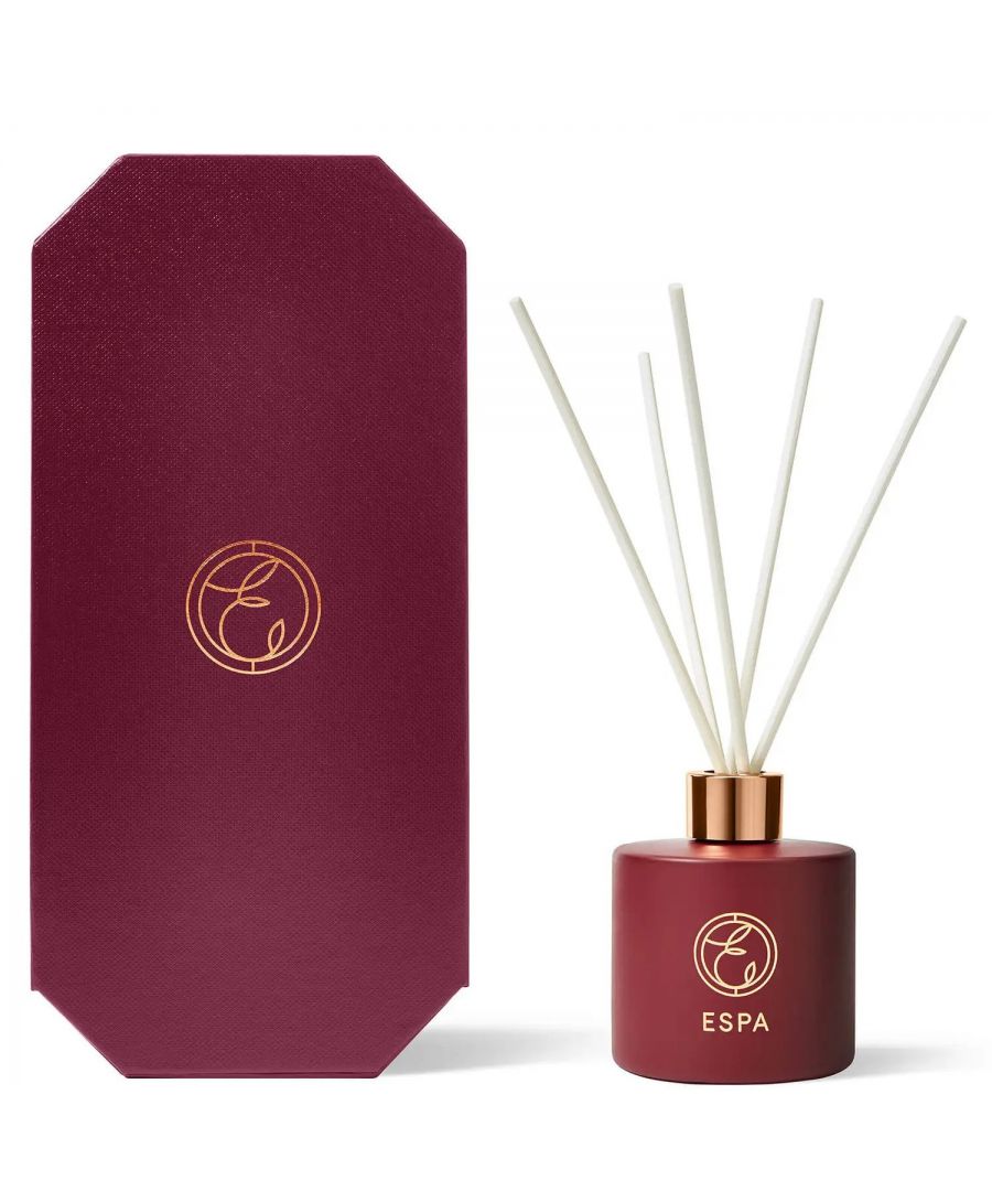 Espa Frankincense & Myrrh Reed Diffuser is a diffuser with a soothing woody scent, infused with Orris, Cedar Wood and Sweet Rose.