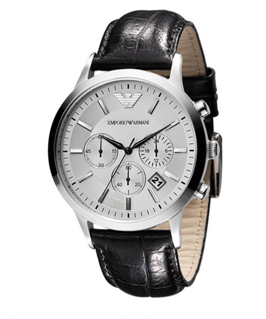 Shop Emporio Armani, de beste in klasse en stijl. Herenhorloge AR2432 EAN 4048803489420. Zilveren wijzerplaat met meerdere subwijzerplaten. Sale met meer dan 50% korting. Aanbod van wereldwijde merken tegen betaalbare prijzen. Gratis standaardbezorging