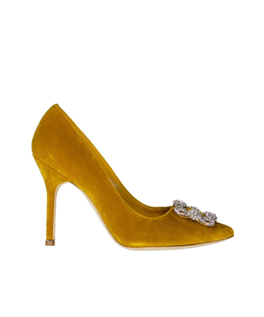 - Composition: 100% calf leather - Suede effect - Leather lining, insole, sole - Pointed toe - Crystal embellishments - Branded insole - Heel 10,5 cm / 4,1 in - Made in Italy - MPN 31911350004_701 - Gender: WOMEN - Code: SHO OH 2 PM 00 O55 S3 T