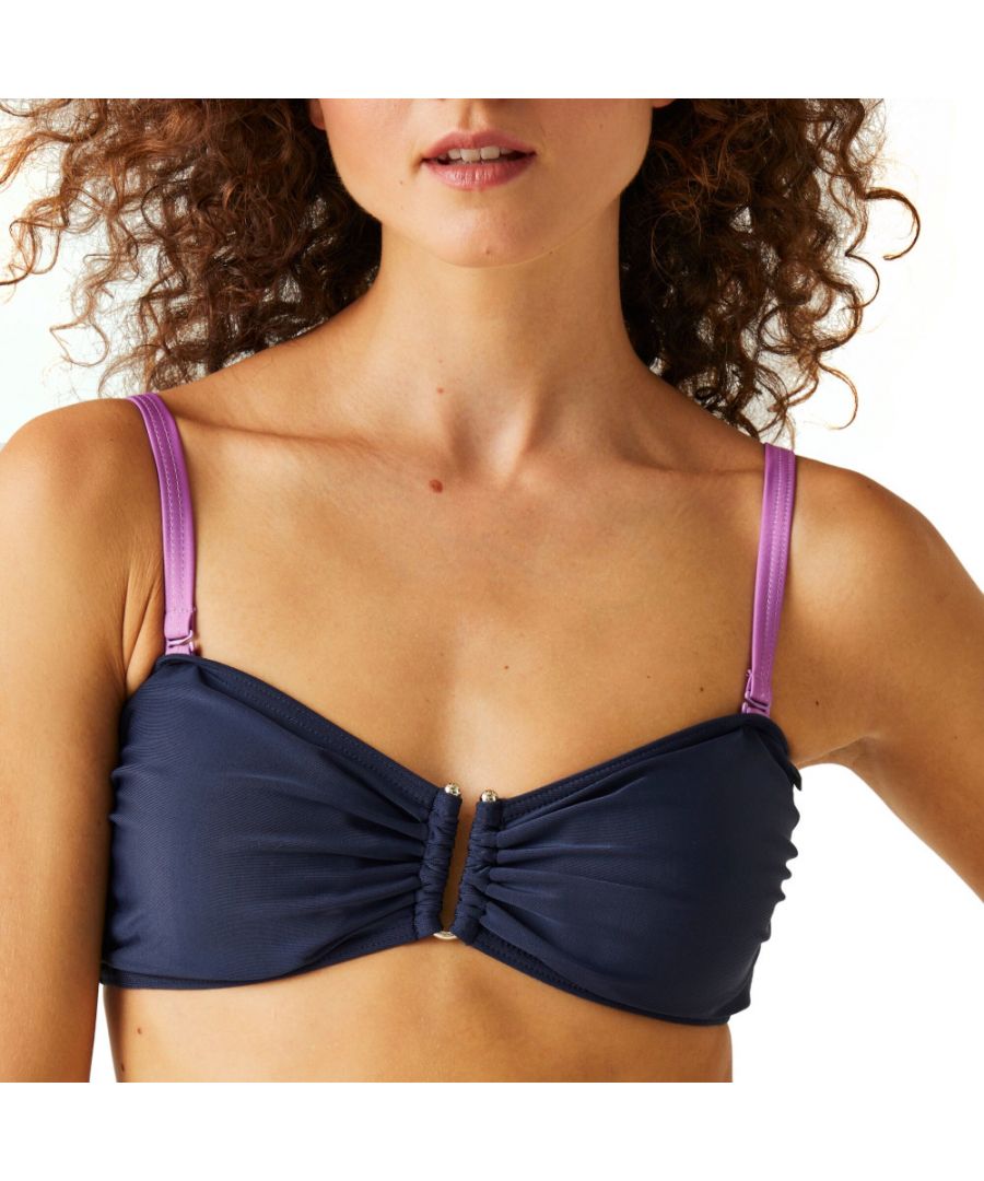 Regatta Womens Aceana Bikini III Multiway Top - Navy - Size 12 UK